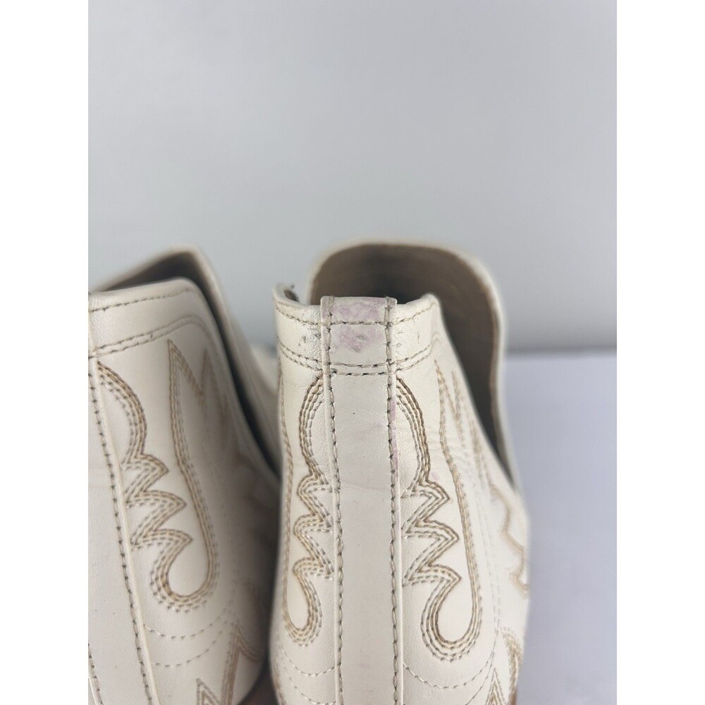 Ariat boots womens Dixon Color Blanco Us 10 Off-White Leather Embroidered Short - Picture 6 of 11